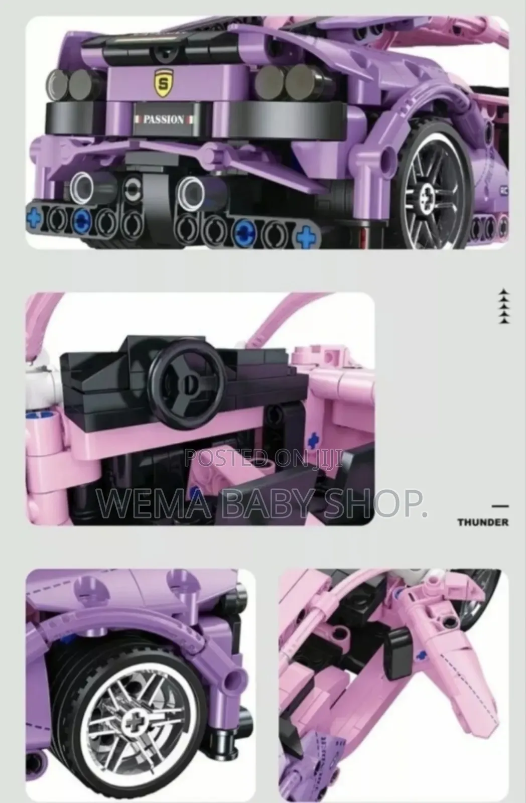 Sport Car Building Block Set Remote Control Smartphone App Control