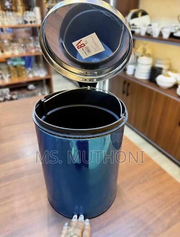 5l Kitchen / Bathroom Stainless Foot Pedal Bin With Removeable Buckt - main view