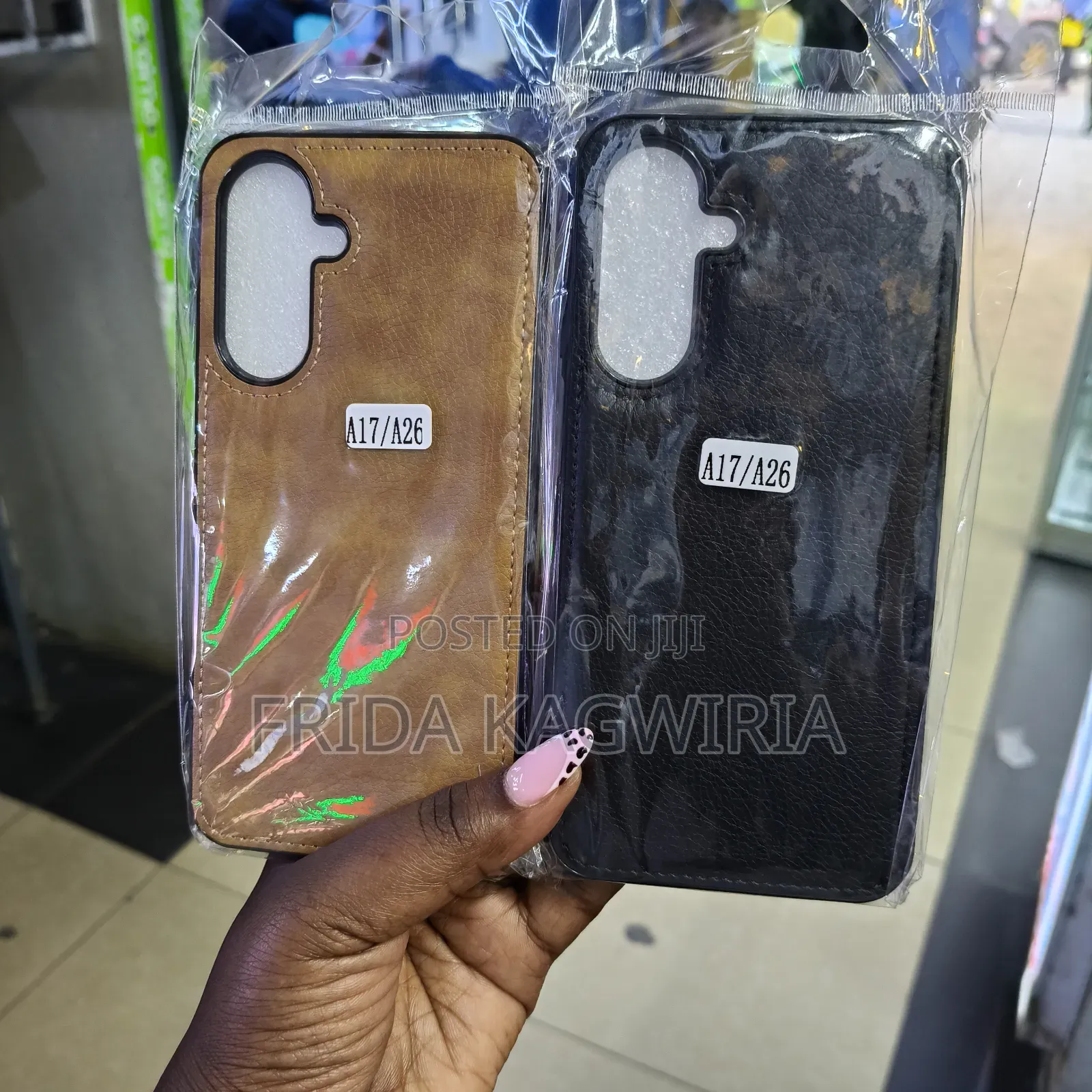 Leather Back Cover for Samsung Galaxy A17