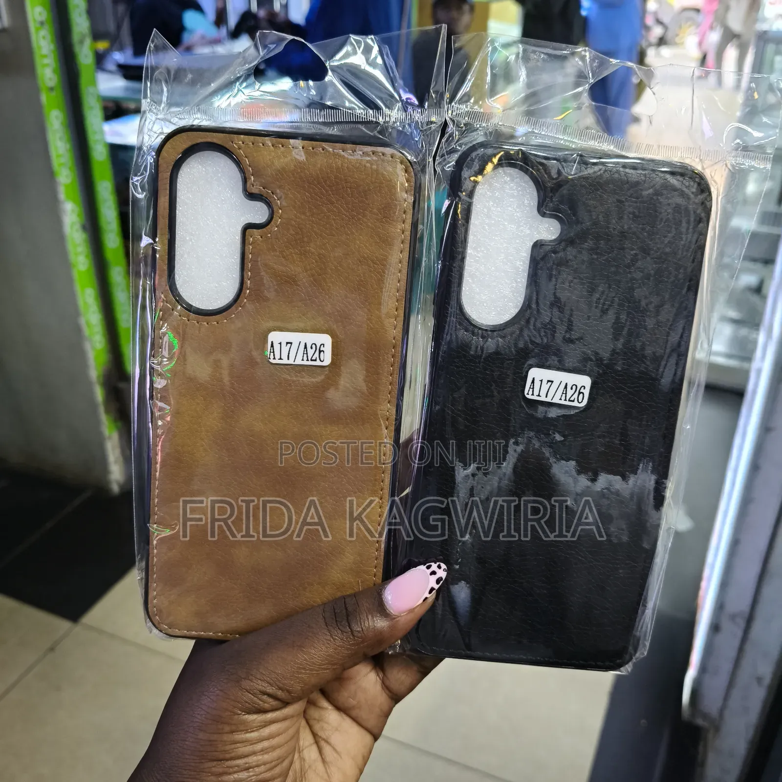 Leather Back Cover for Samsung Galaxy A17