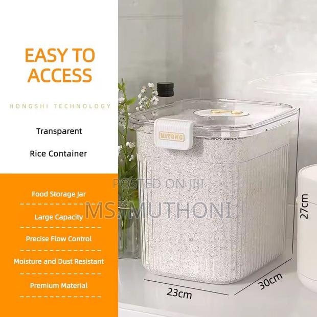 15kg Large Capacity Acrylic Storage Bucket - thumbnail 3