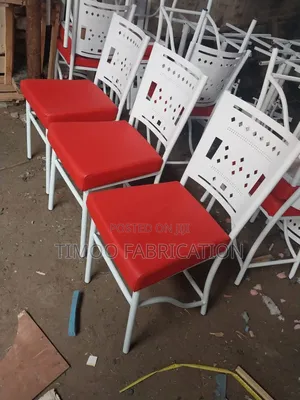 Restaurant Red And White Seat With Backrest Design
