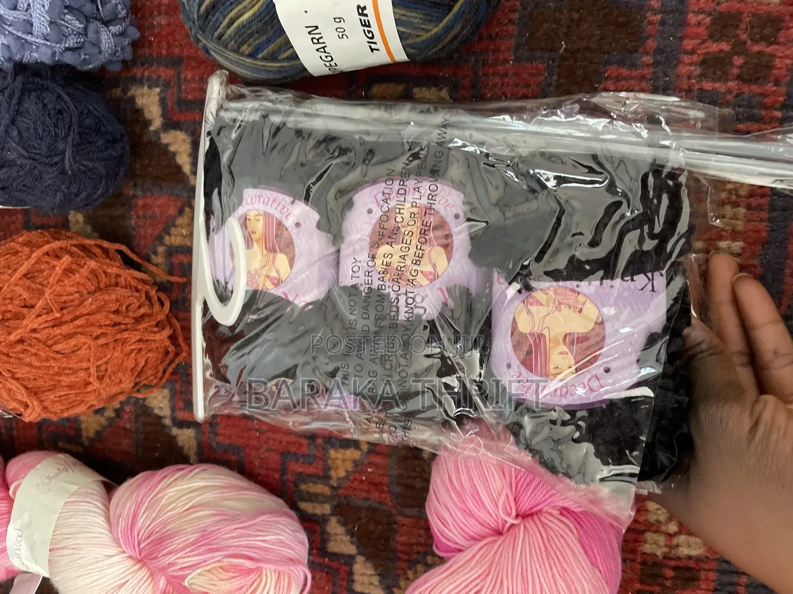 14 Assorted Sock Yarns +Free Scarf Knitting Set