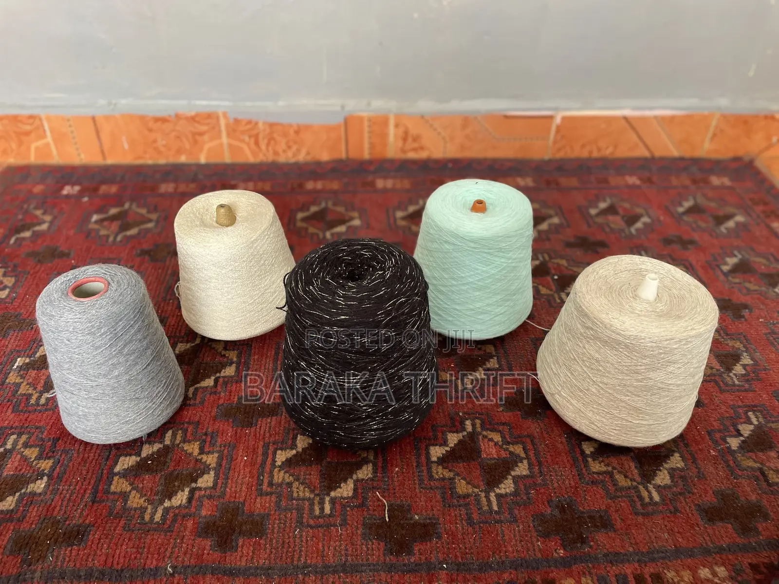 Woolen Carpet Spun Yarn Merino Dyed Wool Yarn(5 Pieces)