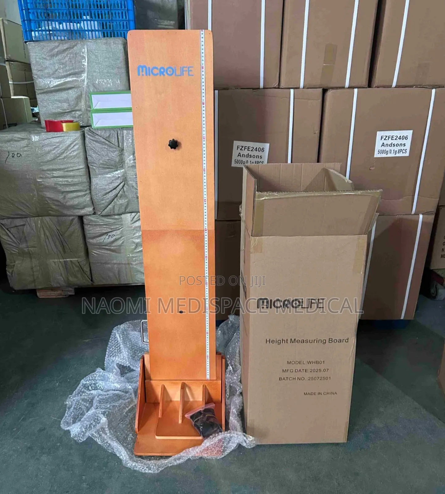 Foldable Wooden Pediatric Height Board