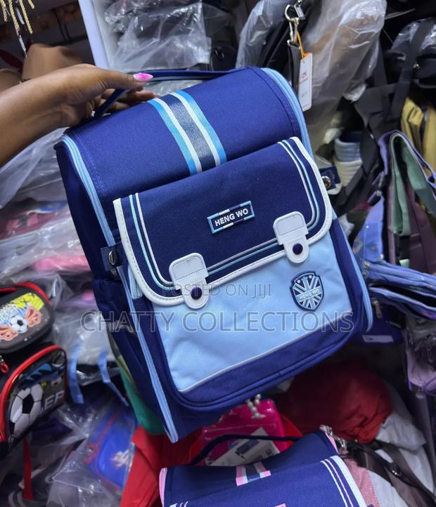 Unisex Blue Box School Bag Pack School Bags - thumbnail 2