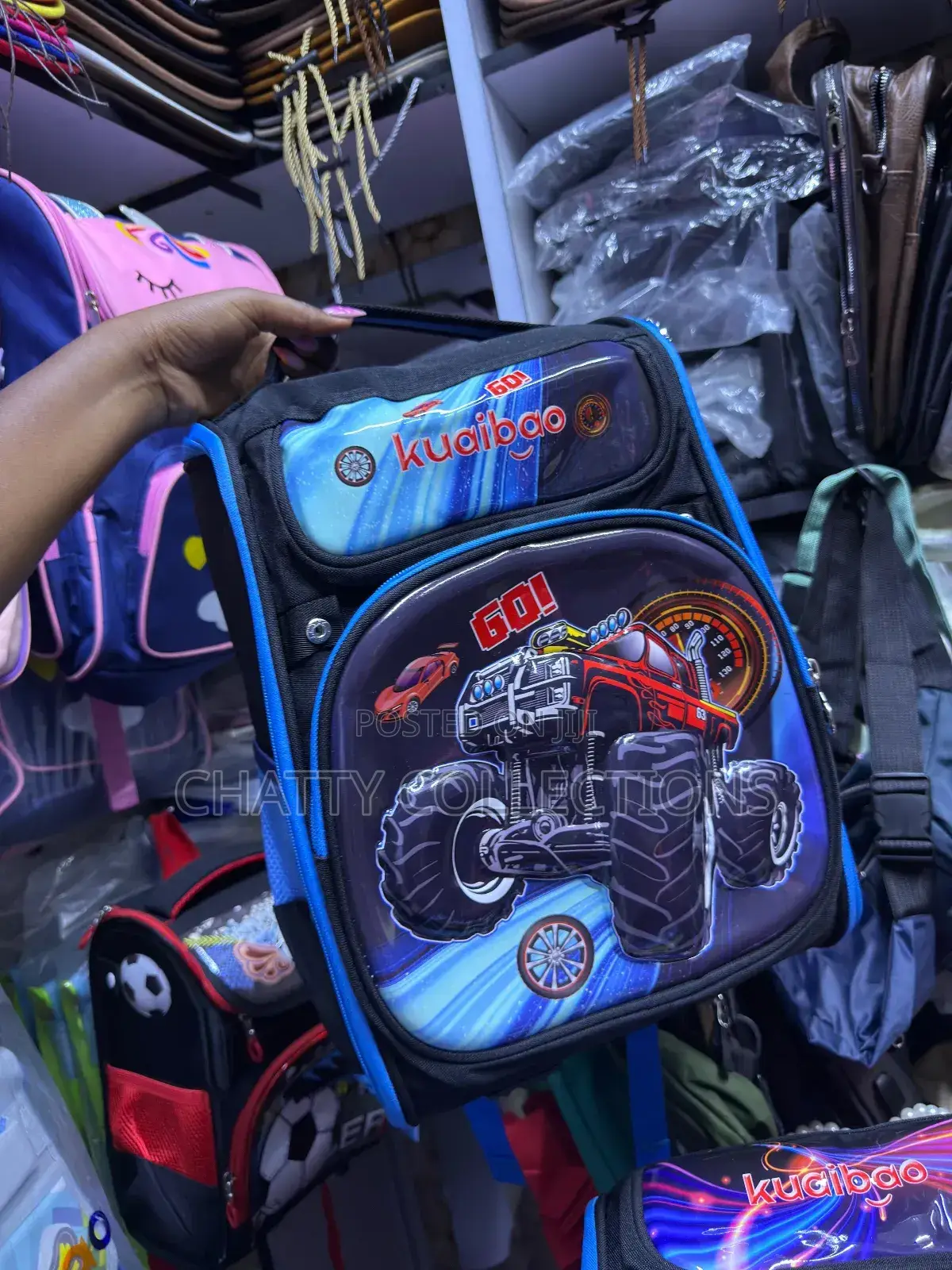 Boys Cartoon Themed Kids Box School Bags Backpacks