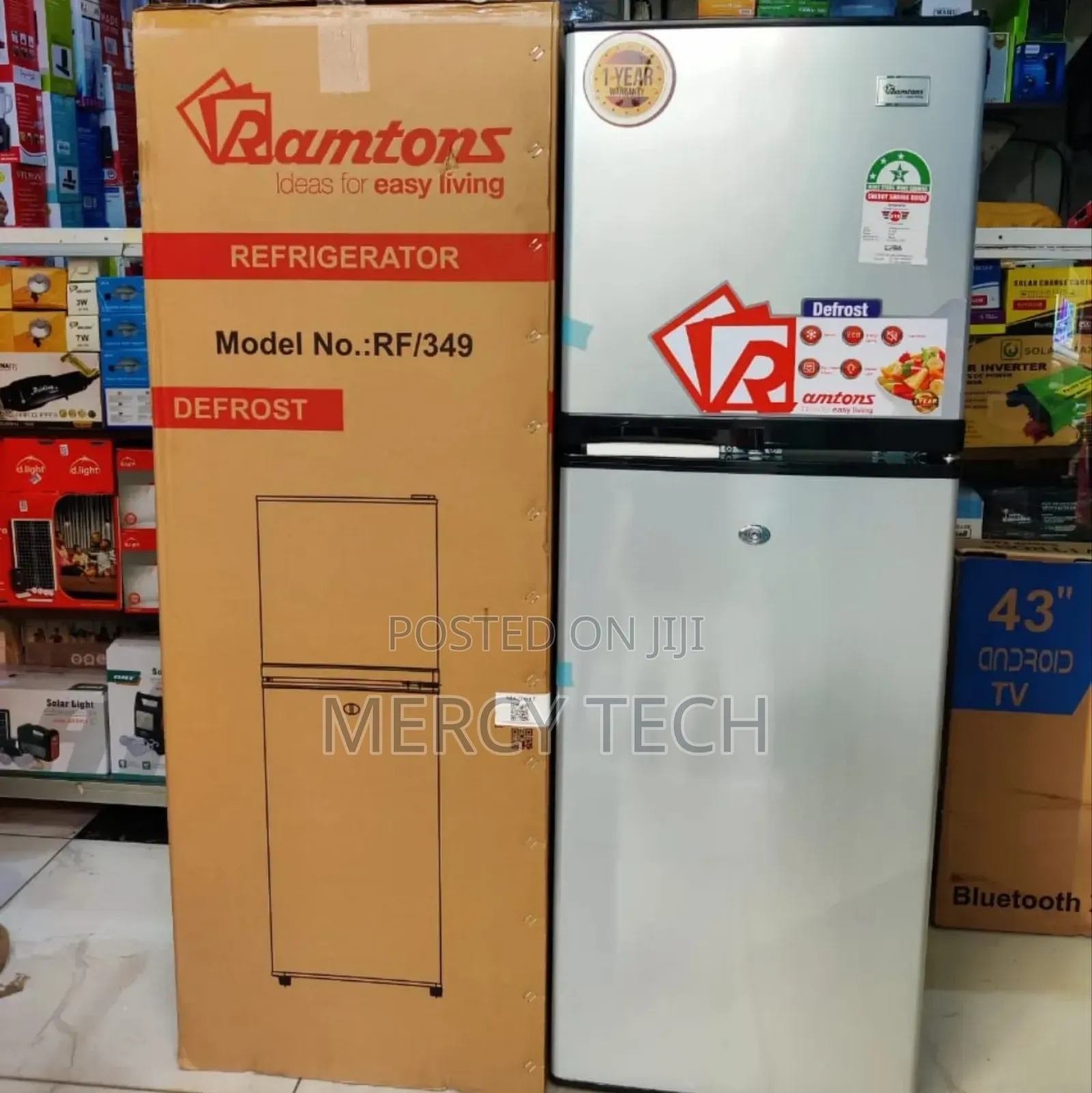 *Ramtons Fridge Double Door 138litres Rf349