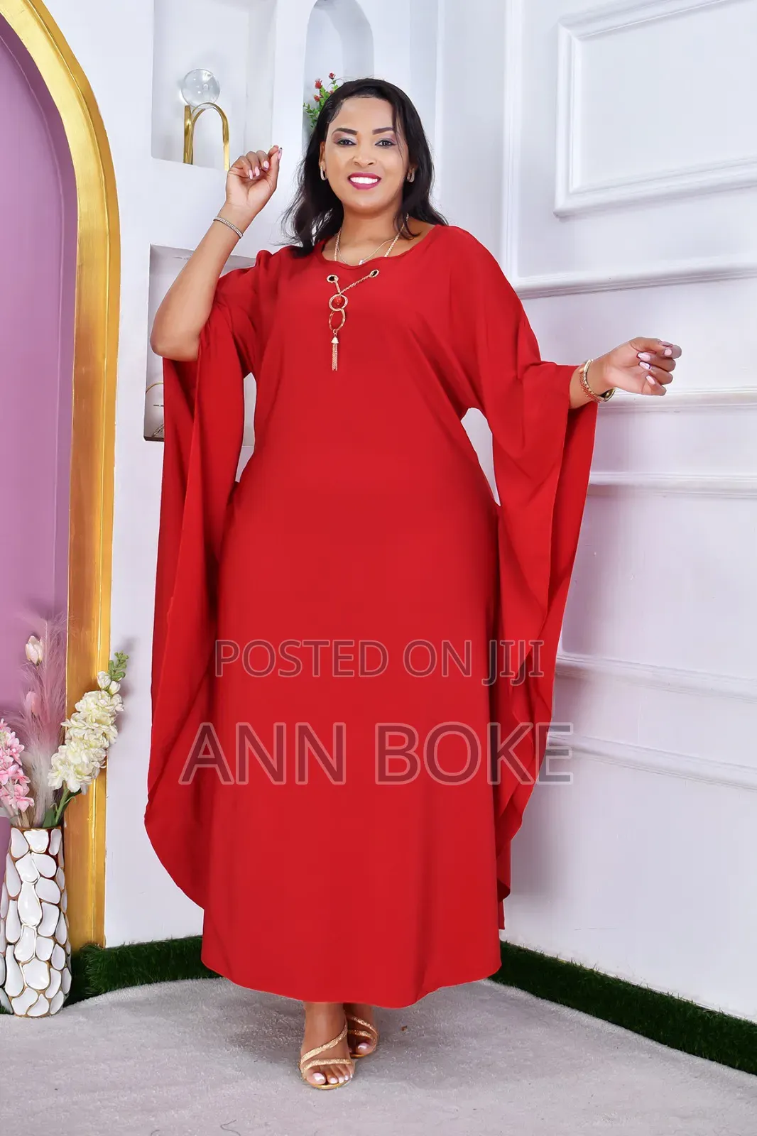 Styled With a Beautiful, Elegant Necklace and a Matching Belt