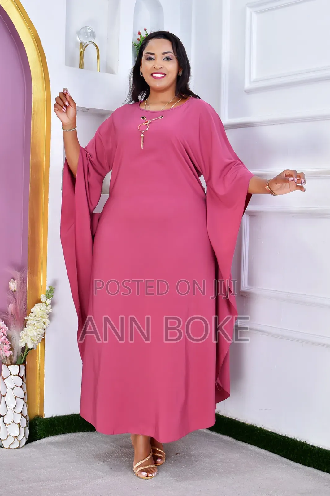 Styled With a Beautiful, Elegant Necklace and a Matching Belt