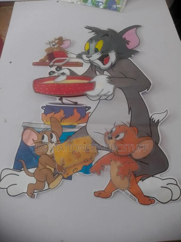 : 8d Tom Jerry Wall Sticker – 75×45 Cm Peel N Stick Sticker