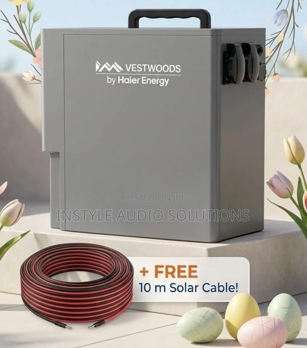 2kw (1000w) Vestwood Portable Power Station Plus Free 10 Meters Cable
