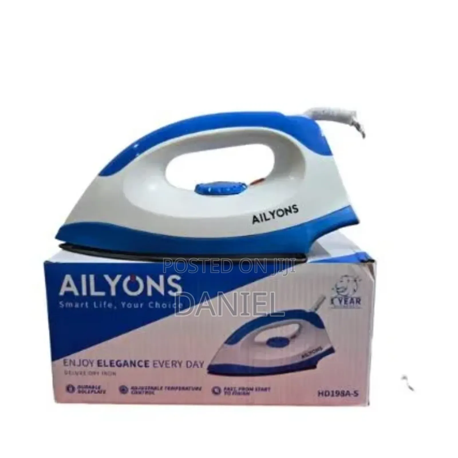 Ailyons 1000w Electric Dry Iron Box