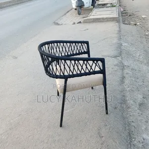 Lastest Black Weaving Chair With Powder Coated Finish