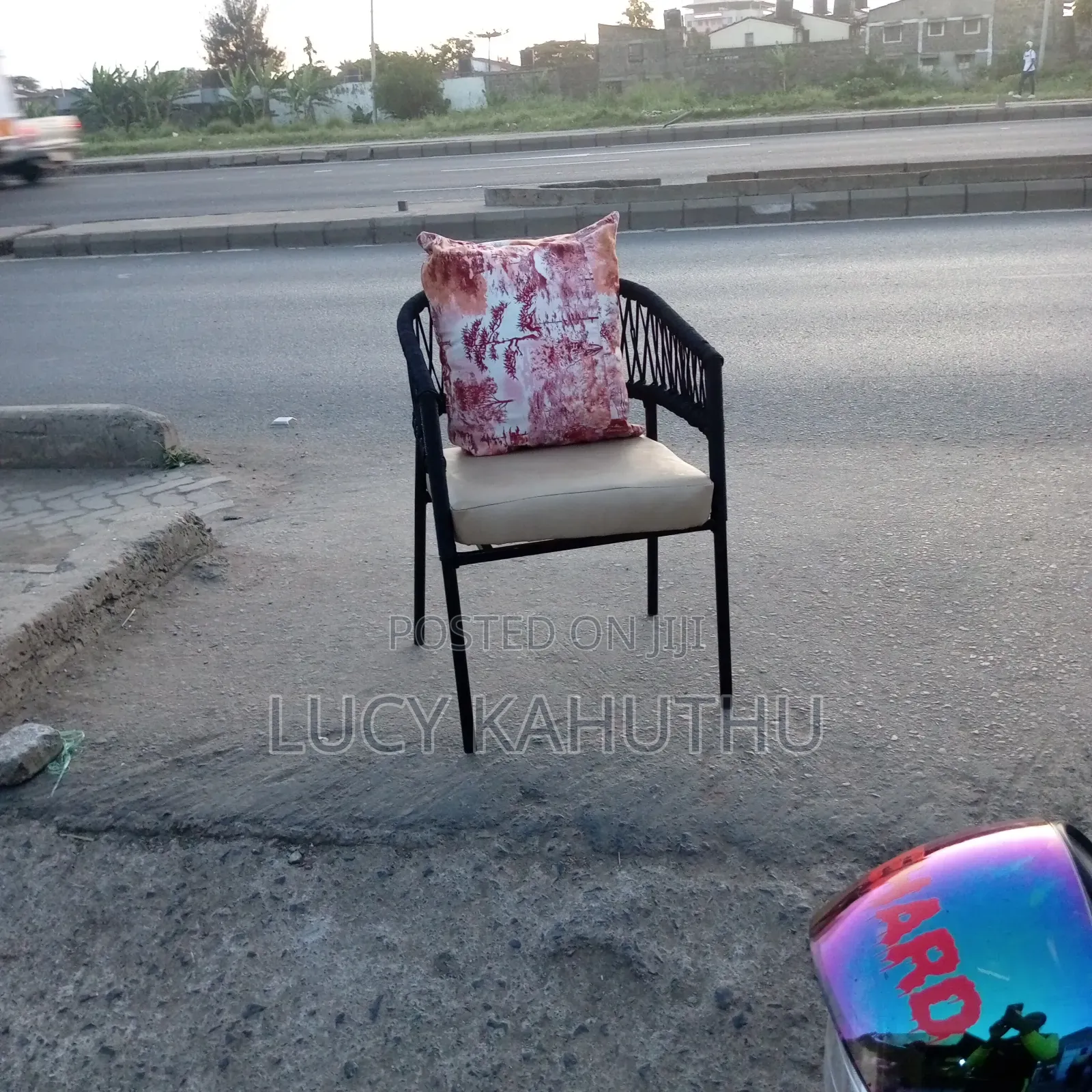 Lastest Black Weaving Chair With Powder Coated Finish