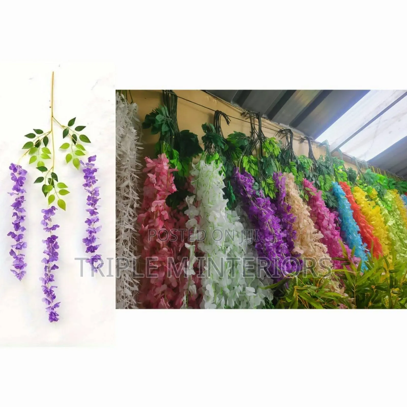 Silk Wisteria | Artificial Hanging Flower | Home Event Decor