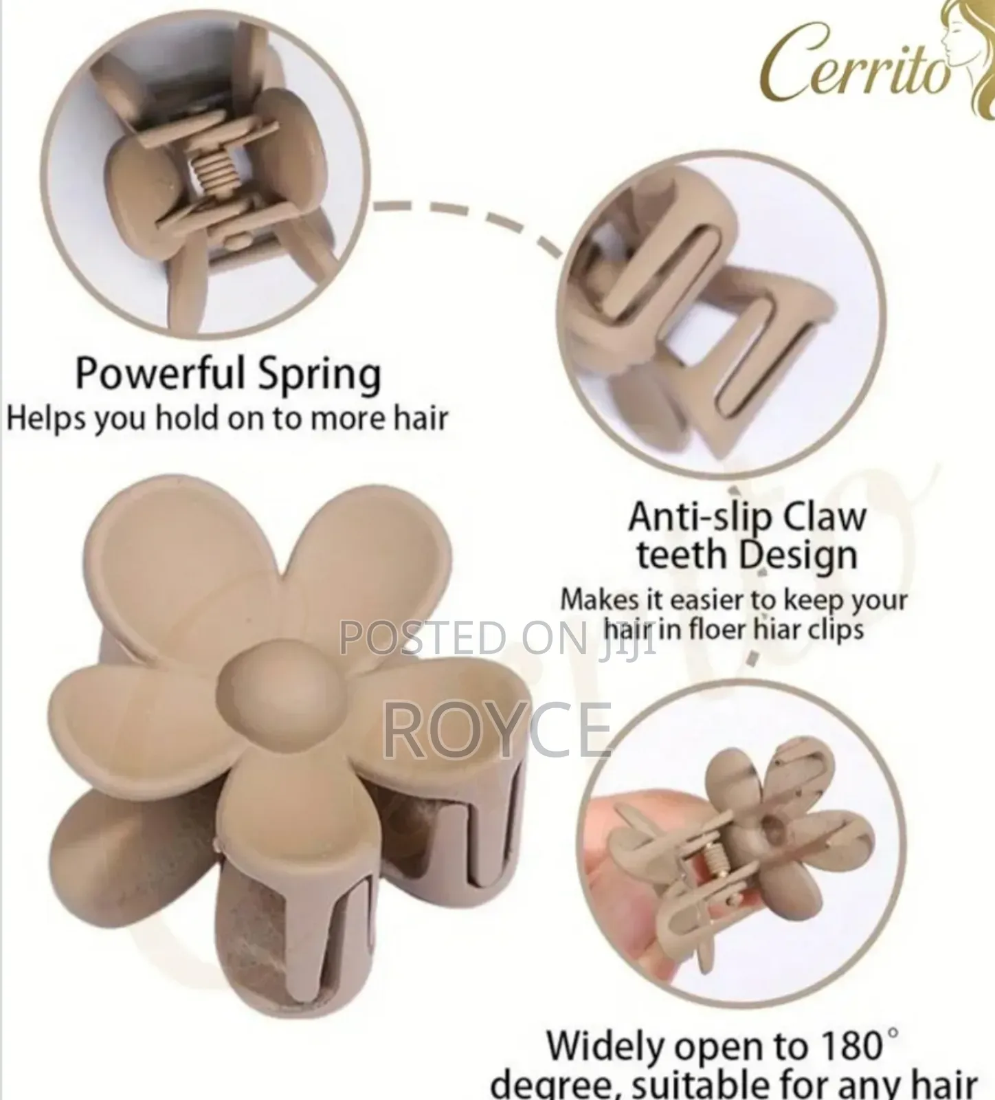 10pcs Geometric Flower Hair Clip Set