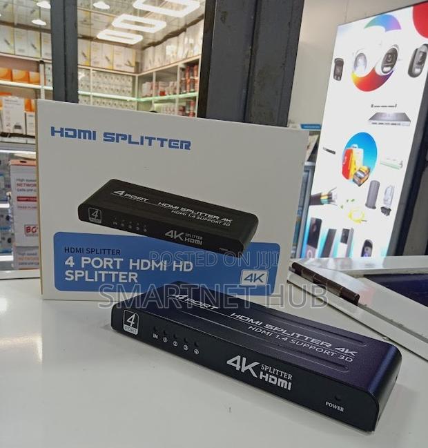 Premium 4port Hdmi Splitter - Smooth Video Sharing , No Lag