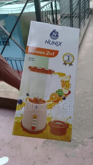 Nunix Ak-100 - 2 in 1 Blender With Grinding Machine - 1.5l (1yr Wrty)