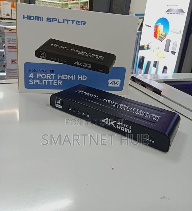 Compact 4 Port Hdmi Spliiter - Reliable Hd Video Distribution
