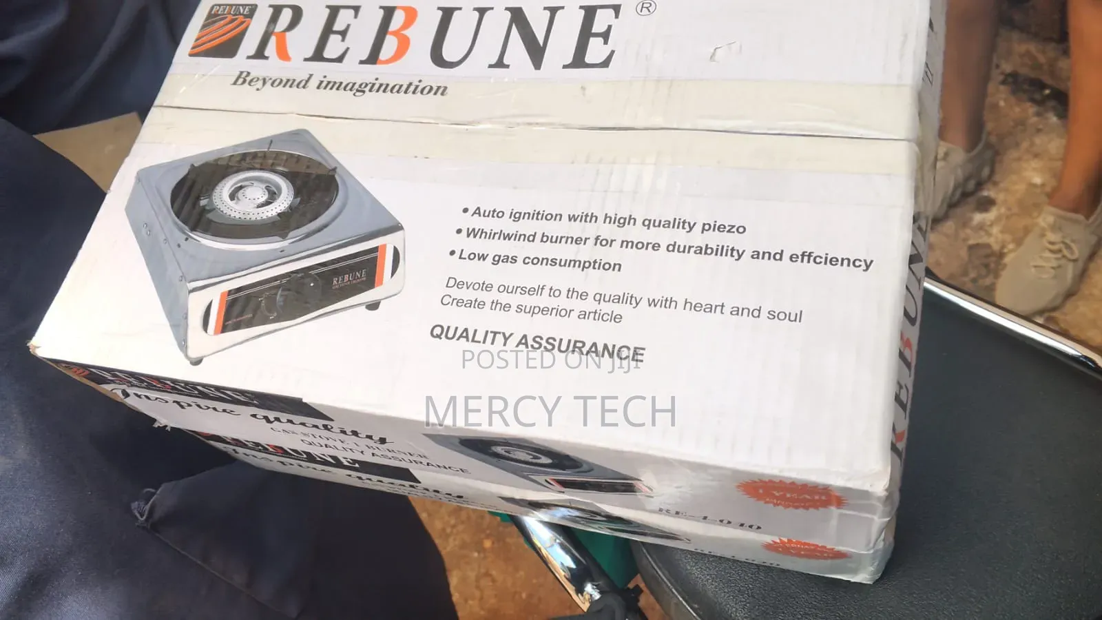 Rebune Stainless Steel Single Burner