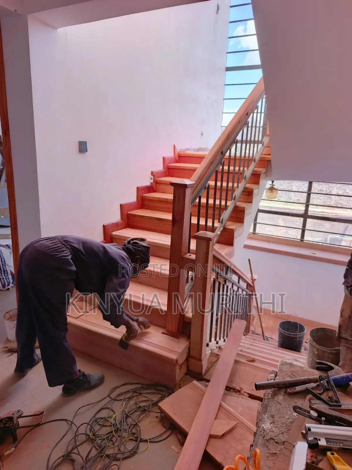 Mahogany Staircase