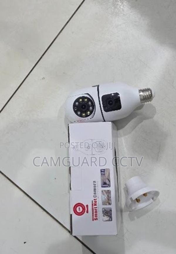 E27 Dual Lens Bulb Camera Wifi 1080p 360 Degree Panoramic PTZ