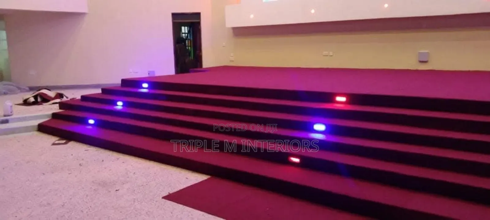 Maroon 4mm Carpet | Durable Wall-to-Wall Flooring