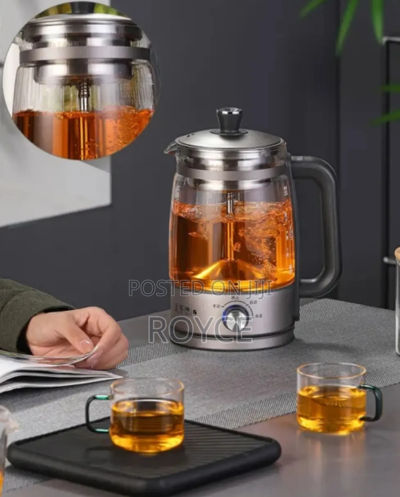 Electric Borosilicate Glass Kettle