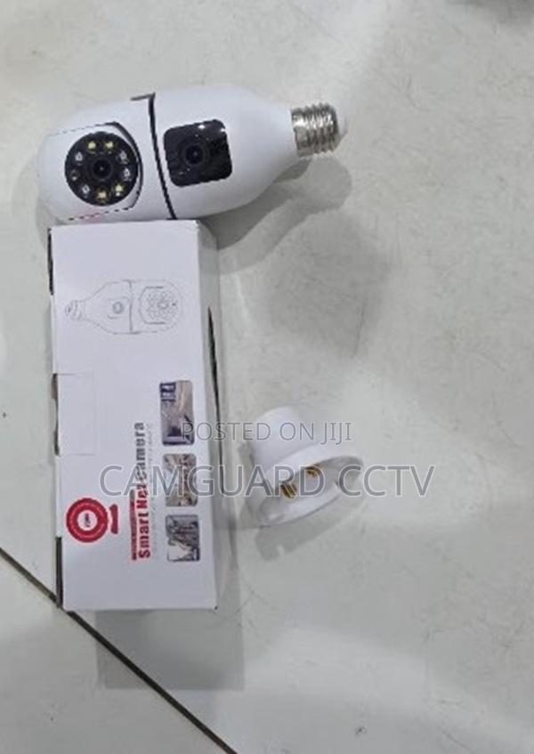 Dual Lens Bulb Camera Light CCTV Ip Camera Wireless PTZ Surveillance