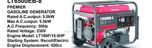 420cc Premier Gasoline Generator/5.0kw Generator Premier