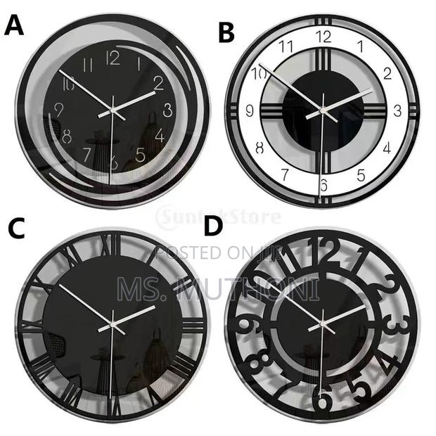 Decorative Nordic 30cm Acrylic Wall Clock - thumbnail 2
