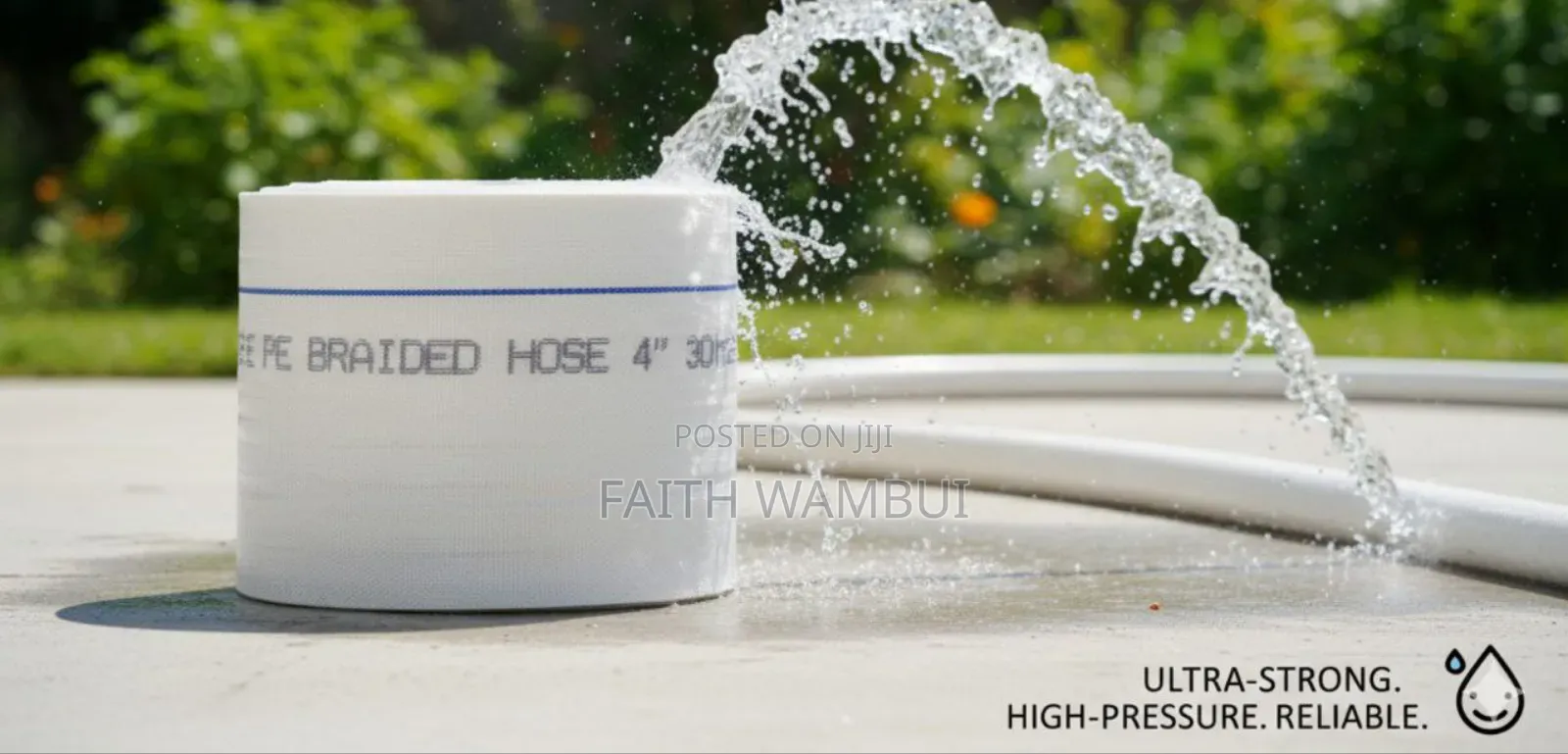 4 Inch 30 Meter Premier Canvas Hose Pipe