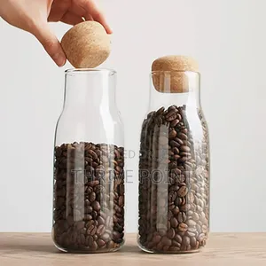 Airtight Glass Bottle Spongy Bamboo Cork