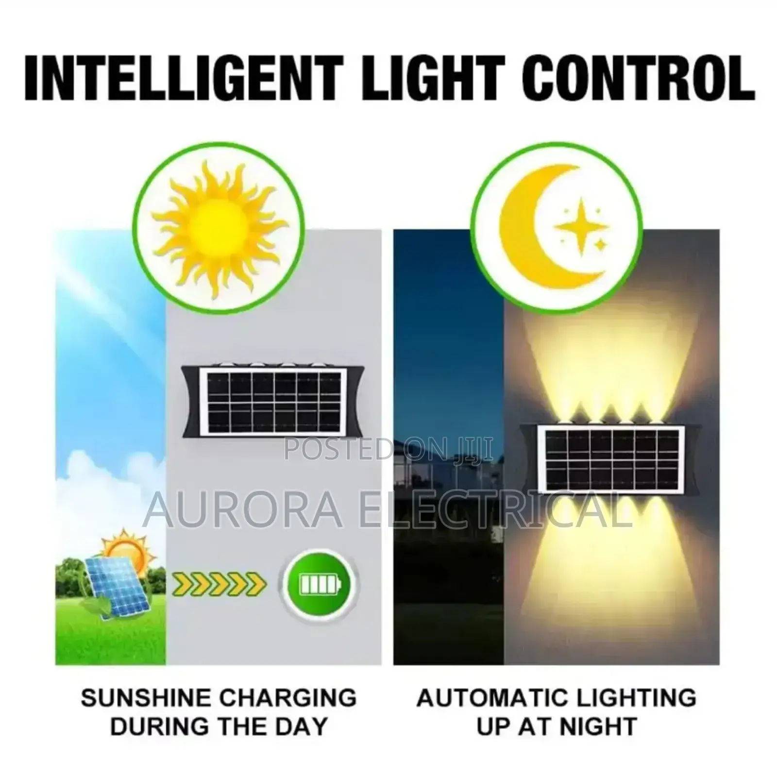 Outdoor Solar Wall Light