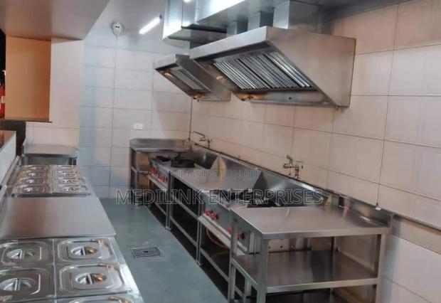Wall Mount Commercial Kitchen Set Up