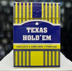 Blue Texas Hold Em Poker Cards Plastic Cards