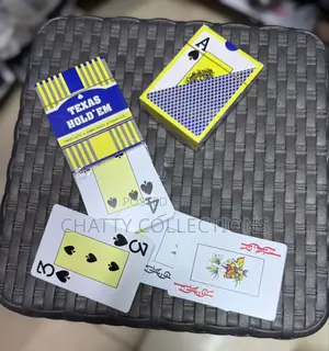 Blue Texas Hold Em Poker Cards Plastic Cards