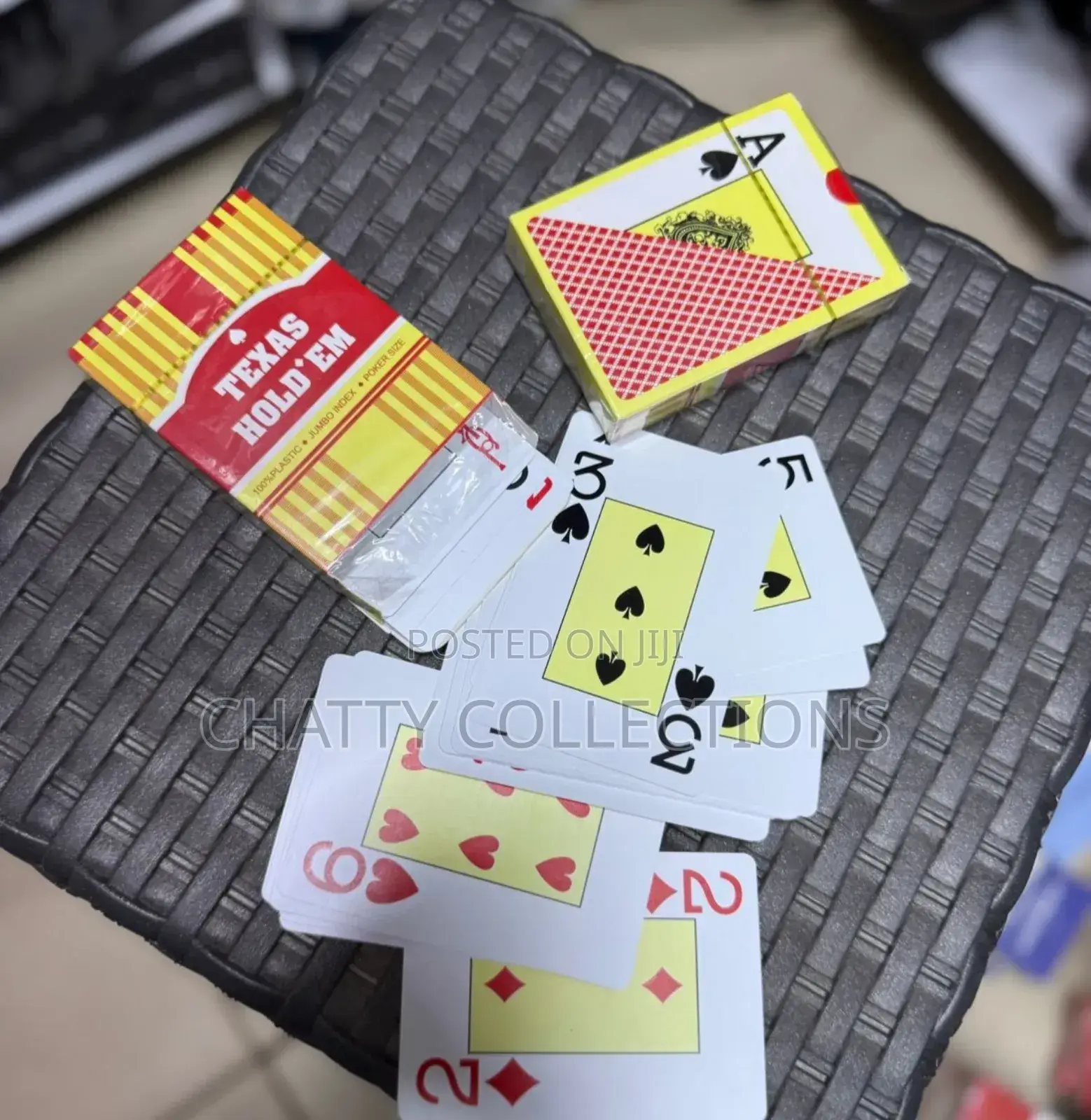 Red Texas Hold Em Poker Cards Plastic Cards