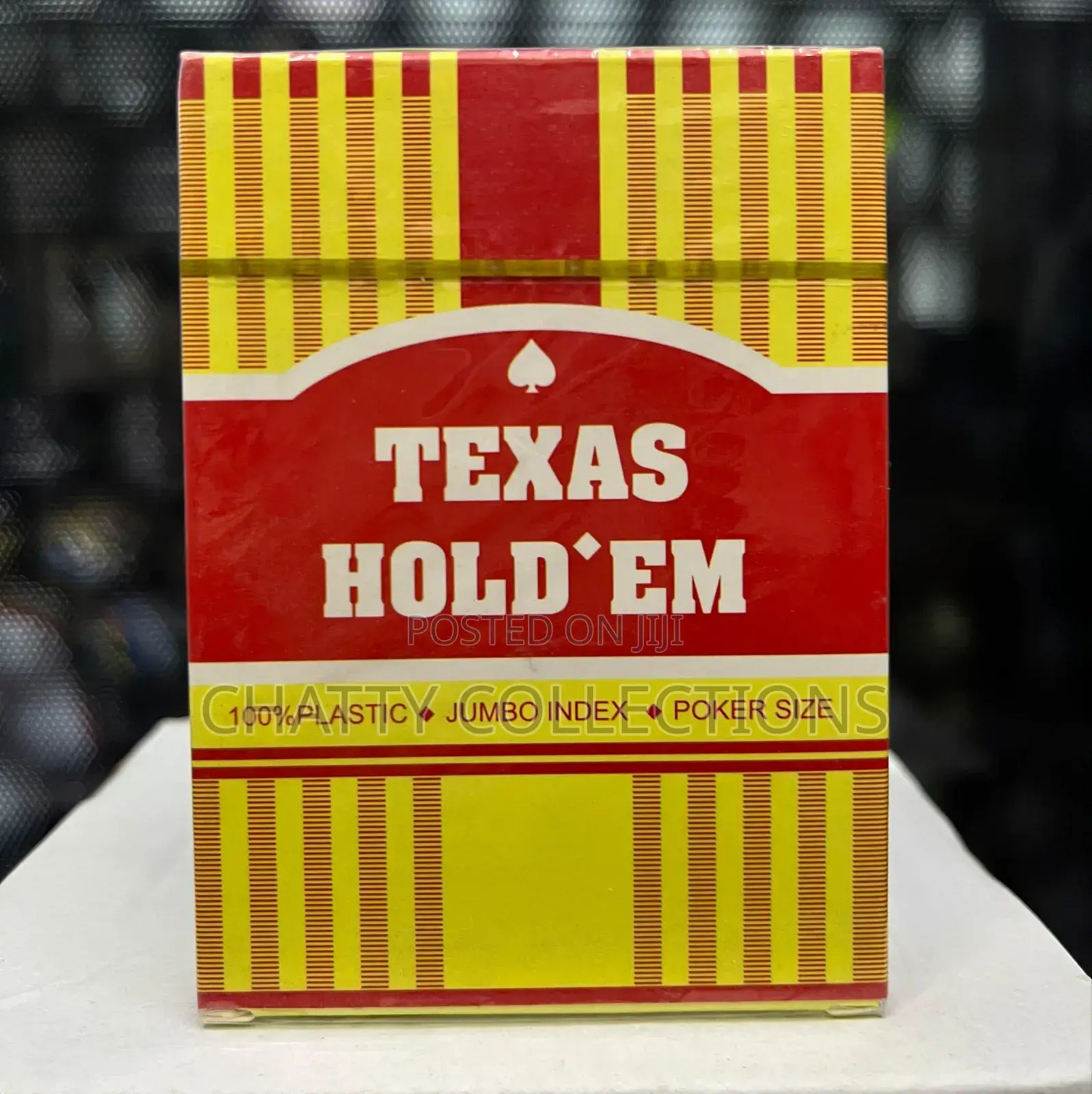 Red Texas Hold Em Poker Cards Plastic Cards
