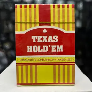 Red Texas Hold Em Poker Cards Plastic Cards