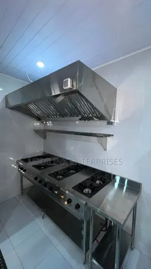 Stainless Steel Commercial Kitchen Set Up(Jiko+Hood