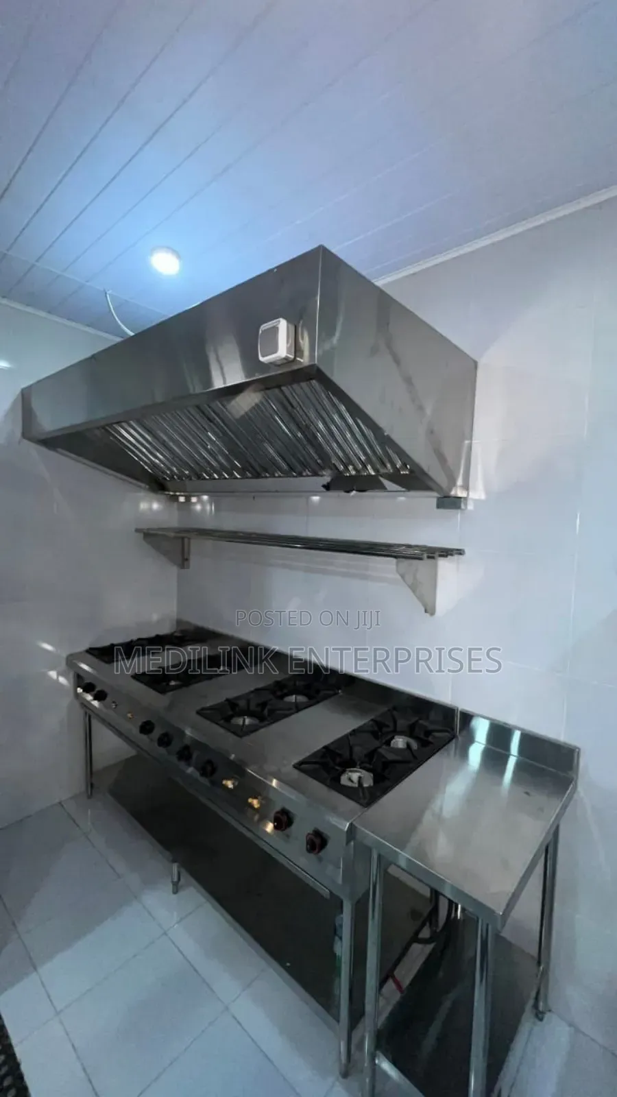 Stainless Steel Commercial Kitchen Set Up(Jiko+Hood