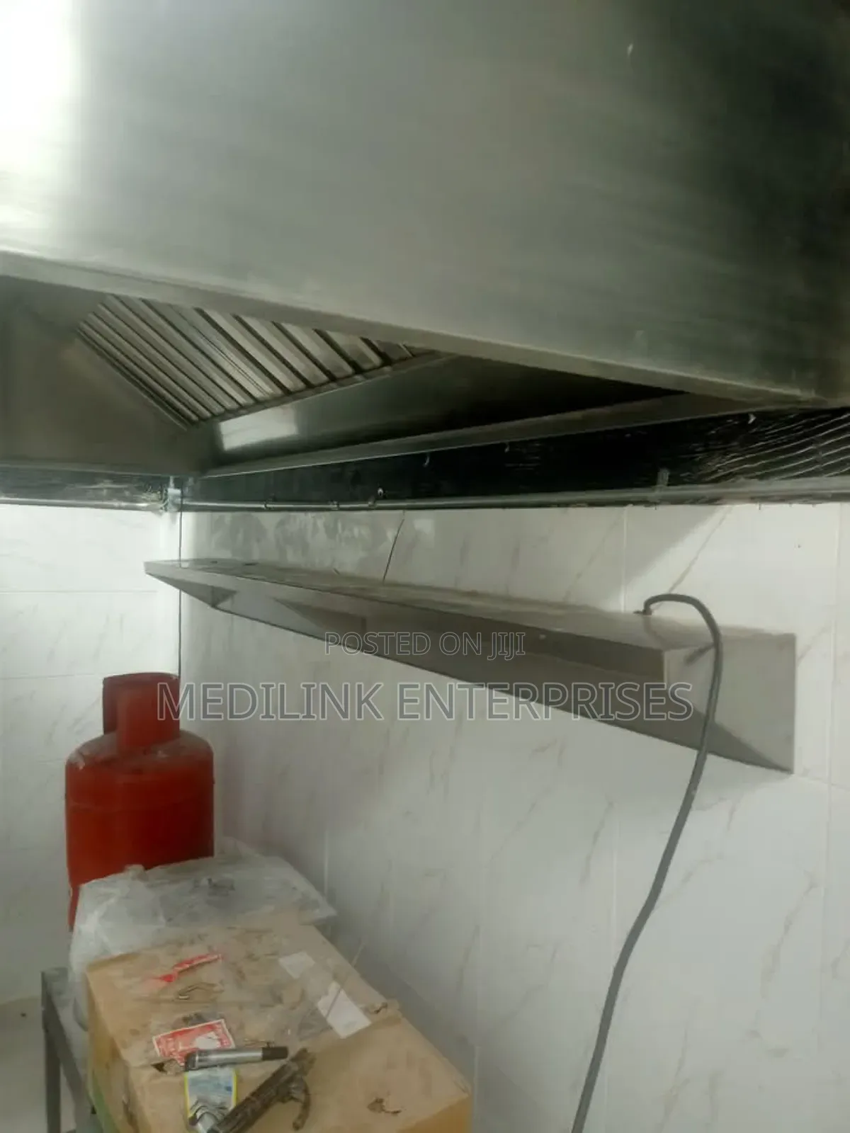Commercial Kitchen Stainless Hood Installation