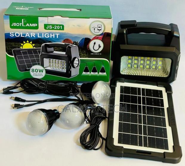 Solar Lighting System Kit With 3 Bulbs - main view