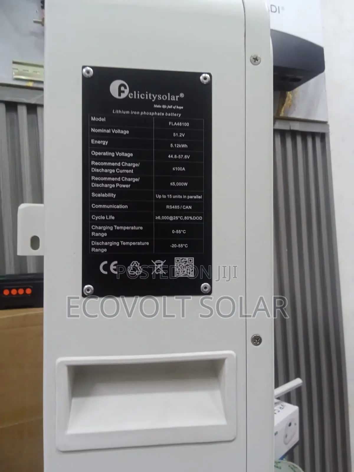 Felicity 5.12kwh 48v 100ah Lithium Battery