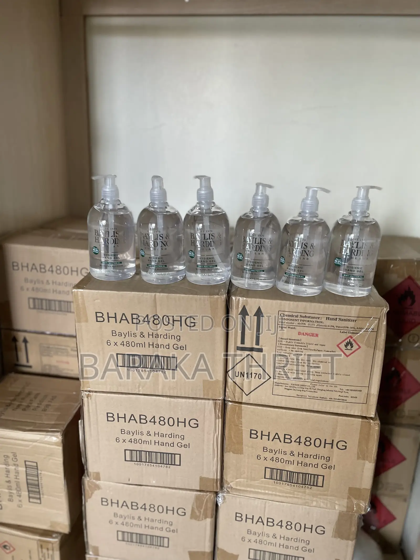 Bayliss Harding England Hygienic Hand Gel