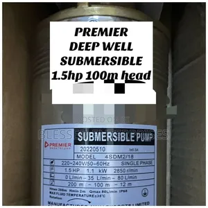 Premier Deep Well 1.5hp 100 Meters Head