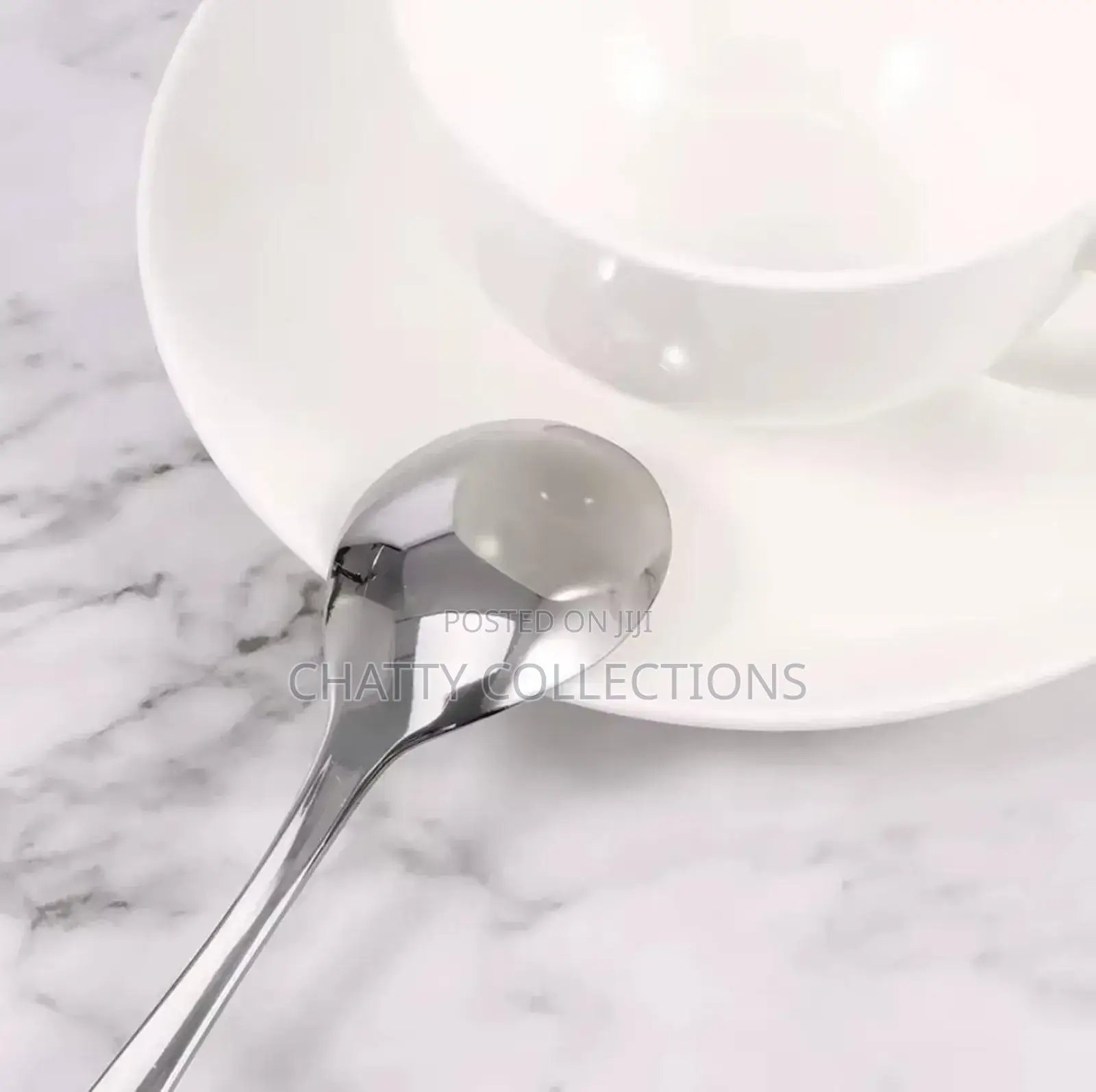 Silver 24 Piece Luxury Stainless Steel Cutlery Set