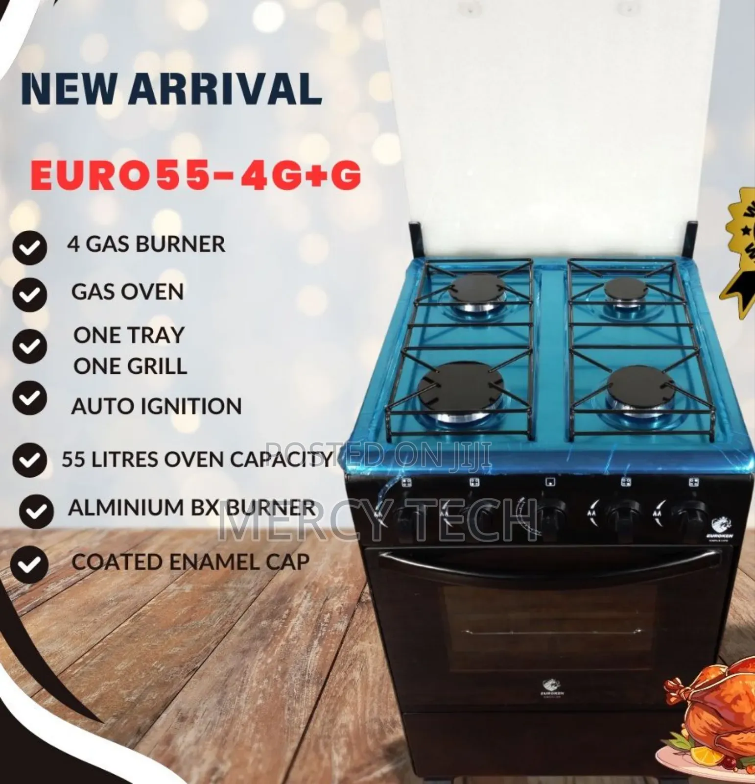 Euroken Cooker Euro55-4g+G
